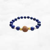 Beaded Lapis Herbal Bracelet 8mm